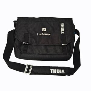 Thule Sweden Black Laptop Messenger Bag Multi-Pocket Organizer